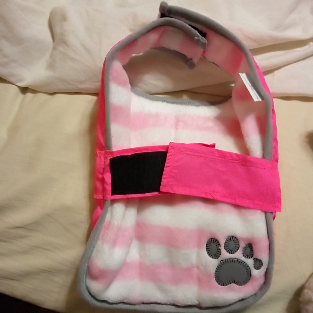 Fleece dog vest